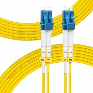 FLYPROFiber 15M OS2 LC-LC 光ファイバーケーブル 宅内光配線コード 光ケーブル 長さ0.2m-50m シングルモードデュプレックス 9/125um 10G