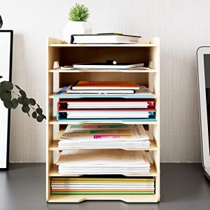 PUNCIA レターケース a4 縦型 木製 書類ケース オフィス 事務用品 おしゃれ ファイルラック 書類整理 ファイル収納 卓上 書類棚 組み立て