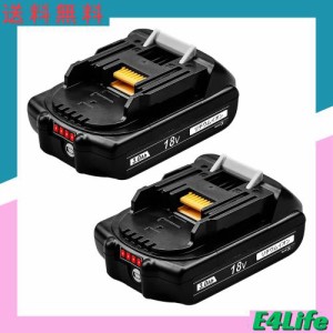 Enermall マキタ18v互換バッテリー bl1830b 3.0Ah 【２個セット】マキタ18vバッテリー軽量薄型 マキタ バッテリー bl1830b bl1815n bl182