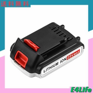 Enermall 互換 ブラックアンドデッカー 18V バッテリー 3.0Ah BL2018 ブラックアンドデッカー バッテリー18V ブラックアンドデッカー 20V