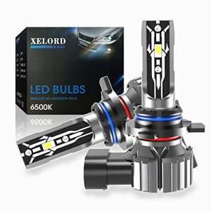 XELORD 車用 LED ヘッドライト HB4 9006 フォグランプ 兼用 高輝度 6000K ホワイト LEDバルブ LEDチップ搭載 車検対応 一体型 LEDランプ 