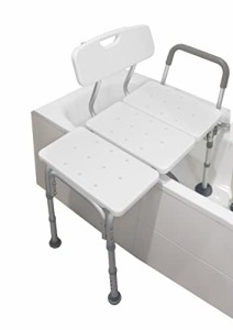 PEPE - シャワーチェアー 介護用 ォートシャワースツール 高齢者・障害者用シャワーベンチパッド付きアームレスト 浴槽用調節可能な浴槽