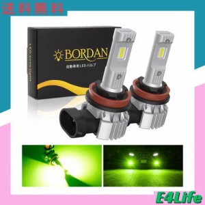 BORDAN LED フォグランプ 車用 爆光 H8 H11 H16 レモン 4600K レモンイエロー 車検対応 キャンセラー内蔵 ロービーム用 ハイビーム用可能