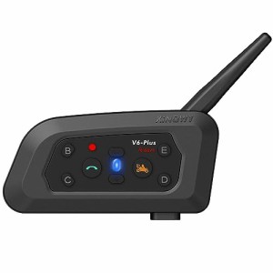 バイク用 インカム 最大６人連接 ２人同時通話 V6 Plus アップグレード インターコム トランシーバー Bluetooth5.1 バイク無線機インカム