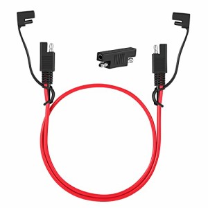 WBGADAM 1 M SAE延長電源コード 16AWG SAE - SAE プラグ コード アダプタ コネクタ 延長ケーブル