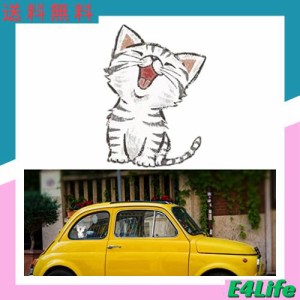 UNIQOCK カラー塗装 かわいい猫のステッカー 車用デカールウィンドウステッカー-ラップトップステッカー-猫ウィンドウ電話ステッカー か