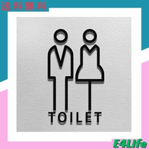 Sitengle トイレサイン アクリル製 立体 トイレ ステッカー Men Women 男性 女性 WC 看板 トイレ 表示 お手洗い サインプレート 標識 お