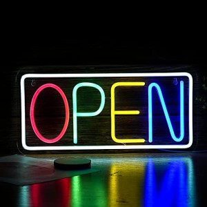 OPENネオンサイン LEDオープン看板 調光可能 openネオンサイン 店舗の装飾 レストラン 喫茶店 居酒屋 バーUSB/スイッチ42cm？20cm 五色