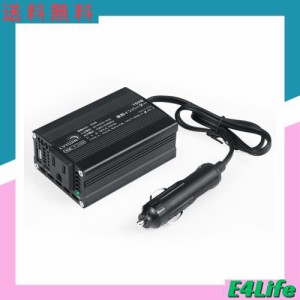 LVYUAN（リョクエン）インバーター 150W シガーソケット コンセント DC12VをAC100Vに変換 車載充電 USB1ポート PD1ポート PD20W出力 12V