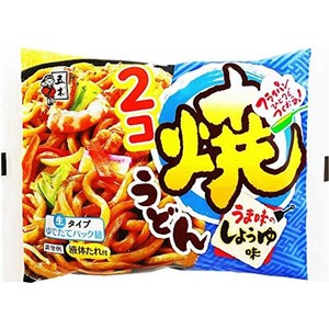 五木食品 2コ焼うどんしょうゆ味 396G ×18個(常温保存商品)(生タイプ即席?)