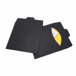 DIZLAS CD DVD ブルーレイ ディスクケース カバー クラフト紙 (ブラック)