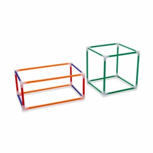 算数教材 立体図形 直方体 立方体 3D幾何学図形模型 知育玩具 数学学習玩具 算数教材として活用可能