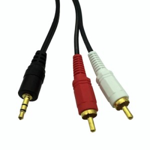 Like-You 3.5mm ステレオミニプラグ to 2RCA(赤・白) 変換 オーディオ ケーブル,3.5 MM to 2 rcaオーディオステレオYスプリッタケーブル