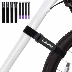 LuBanSir 自転車ラックストラップ 8本パック (8インチ&26インチ) 調節可能 自転車スタビライザーストラップ 自転車ホイールの回転を防止