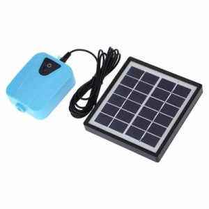 Decdeal 5V ソーラーポンプ エアーポンプ DC充電 酸素ポンプ 池の通気装置 太陽光充電式 発電パネル コンパクトガーデン 庭池の通気装置/