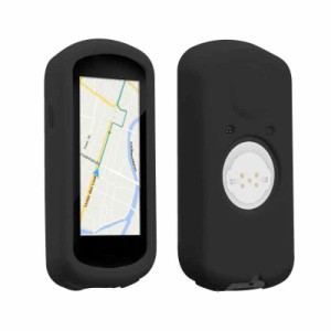 kwmobile 対応: Garmin Edge 1030 / 1030 Plus ケース - シリコン GPS サイクルコンピュータ カバー - 自転車 ナビ 保護ケース (ブラック