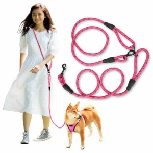 Wagoo 犬 リード ショルダーリード 3m ロープ 小型、中型、大型犬用リード 肩掛け ハンズフリー たすき掛け 斜め掛け 多機能 (太さ1.0cm/