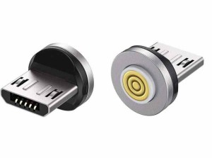 JJ JULIE JAPAN マグネット 充電ケーブル ケーブルのみ 5pin 15W データ通信対応 3A 単品 (2個, マイクロUSB)