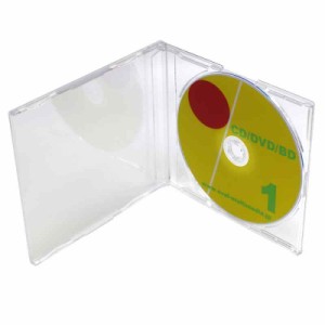 CDケース 7mm厚マキシCDケース クリア 70個 DVD/ブルーレイにも対応