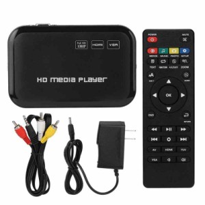 ビデオメディアプレーヤー、HDMIビデオプレーヤーメディアプレーヤー家庭用耐久性のある1080Pミニ (American plug)