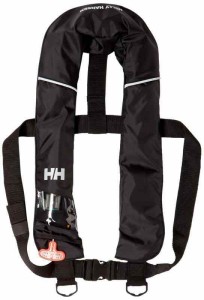 [ヘリーハンセン] ライフジャケット ヘリーインフレータブルライフジャケット メンズ HH82206 (ブラック, Free Size)