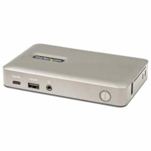 StarTech.com USB Type-C ドッキングステーション／DisplayPort 4K30HzまたはVGA対応／65W USB PD／4ポート USB 3.1 Gen1 ハブ／ギガビッ