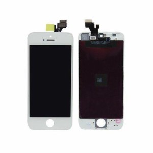 SZM iPhone 5 修理交換用フロントパネルセット（フロントガラスデジタイザ）タッチパネル LCD液晶パネルセット 修理工具付き (白)