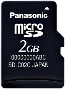 パナソニック microSDカード 2GB RP-SM02GBJ1K