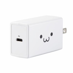 エレコム USB コンセント 充電器 USB PD準拠 30W Type-C×1 (ホワイトフェイス)