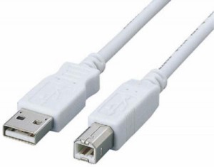 エレコム USBケーブル 【B】 USB2.0 (USB A オス to USB B オス) フェライトコア内蔵 3m USB2-FS3