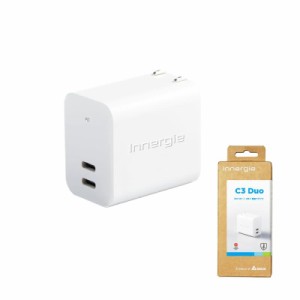 Innergie pd 充電器 - type-c 2ポーInnergie 30w pd対応 充電器 - C3 Duo type-c 2ポート iphone 急速 充電器 | あらゆる USB-C デバイス