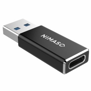 NIMASO USB Type C（メス）to USB 3.0（オス）変換アダプタ【両面USB 3.0 高速データ伝送】QC3.0 高速充電 スマホ/パソコンなどに対応 us