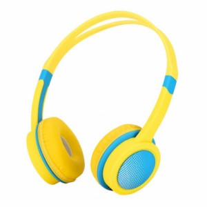 Fosa キッズヘッドホン 子供のための85dBの有線ヘッドフォン 聴覚保護、素晴らしいギフト イヤホン (イエロー)