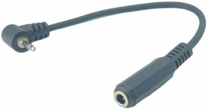 カモン 【COMON製】 2.5mmステレオ(4極:オス)L型←→3.5mmステレオ(4極:メス)/0.15m 435425-015L