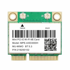 WiFi 6E 2.4G / 5G / 6GミニPCI-EWifiカードAX210 2974Mbps Bluetooth 5.3 802.11ax MU-MIMOラップトップWindows10用AX200ワイヤレスアダ