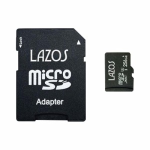 256GB マイクロSDカード MicroSDカード SDXC クラス10 UHS-1 U3 R:110MB/s W:70MB/s LAZOS L-B256MSD10-U3