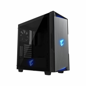 ゲーミングPCケース GIGABYTE AORUS C300 GLASS ミドルタワー ATX 強化ガラスウィンドウ 【国内正規品】 GB-AC300G