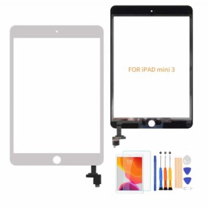 A-MIND for iPad mini 3 交換修理用タッチパネル,フロントガラスデジタイザ 取り付けテープ付属 画面保護フィルム 修理パーツ部品- 対応
