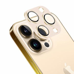 iPhone 13 Pro Max アルミ製一体型 カメラフィルム (ゴールド)