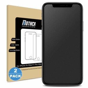 Mothca【２枚セット・アンチグレア 強化ガラス】iPhone 11 Pro Max/iPhoneXS Max 対応 液晶 ガラスフィルム さらさら ゲームフィルム 保