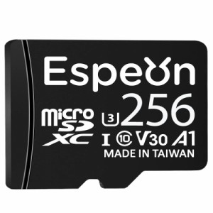 【Amazonブランド】 Espeon MicroSDXCカード UHS-I U3 A1 V30 4K Ultra HD Class10 - 最大読出速度95MB/s、SDアダプター付 (256GB)