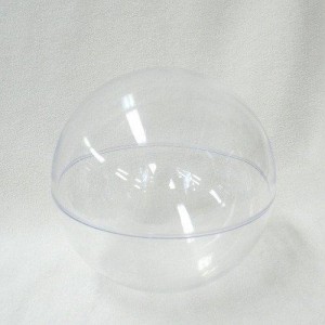 プラスチックBOX 球体 クリア 径120mm│樹脂・プラスチック 樹脂ドーム・カプセル