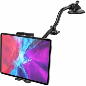 EXSHOW 車載ホルダー タブレットホルダー ダッシュボード 超強力粘着ゲル吸盤式タブレットスタンド ipadホルダー タブレット アーム 車用