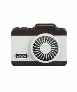 【Toffy/トフィー】 LEDハンズフリーカメラファン FN04 ハンディファン 小型ファン 首下げ・卓上 2WAY USB充電式 風量3段階 LEDライト付