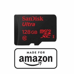 【Made for Amazon認定取得】 SanDisk 128GB microSDXCカード (スピードクラス Class10, UHS-I, 最大転送速度: 48MB/s)