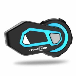 FreedConnインカムバイク用T-MAX バイク用通信機器 Bluetooth機能付きヘッドセット 6人グループインカムに対応 日本語提示音付き (T-MAX 