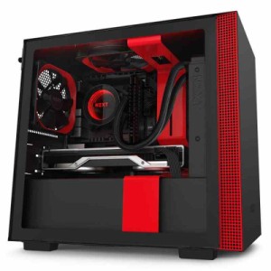 NZXT H210i Black & RED ミニタワーPCケース CA-H210I-BR CS7957