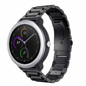 バンド 適応Samsung Galaxy Watch 42mm/Active 2 40mm 44mm/Samsung Galaxy Watch 3 41mm/Gear Sport ステンレス製 ベルト 交換用 調整工