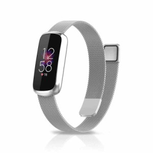 [SeGinn] Fitbit Luxe 対応 バンド 磁気 バックル付き ベルト サイズ調節可能 ビジネス風 ステンレス製交換バンド コンパチブル Fitbit L