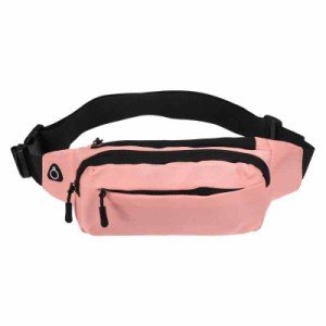 PATIKIL ファニーパック 調節可能なベルト ウエストバッグ 防水ベルトバッグ男女兼用 旅行ハイキング用 ピンク